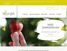 Tablet Screenshot of hansimglueck-burgergrill.de